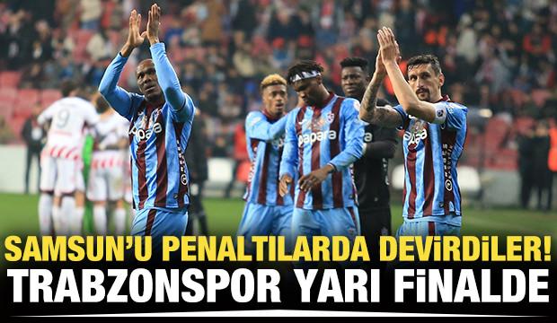Trabzonspor T&uuml;rkiye Kupası'nda yarı finalde! Samusunspor'u penaltılarda devirdiler