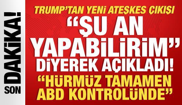 Trump'tan peş peşe İran açıklamaları: 'Şu an bir anlaşma yapabilirim'