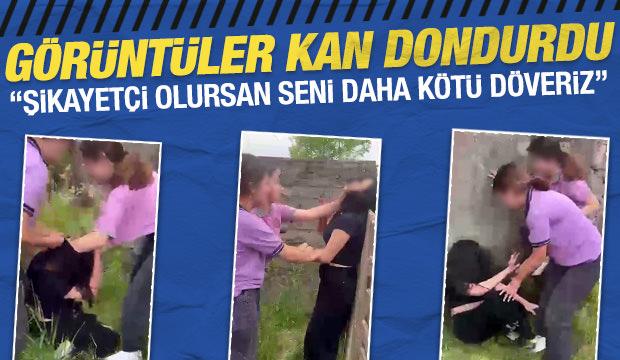 2 kız, 1 kız &ccedil;ocuğunu evire &ccedil;evire d&ouml;nd&uuml;: 'Şikayet&ccedil;i olursan seni daha k&ouml;t&uuml; d&ouml;veriz'