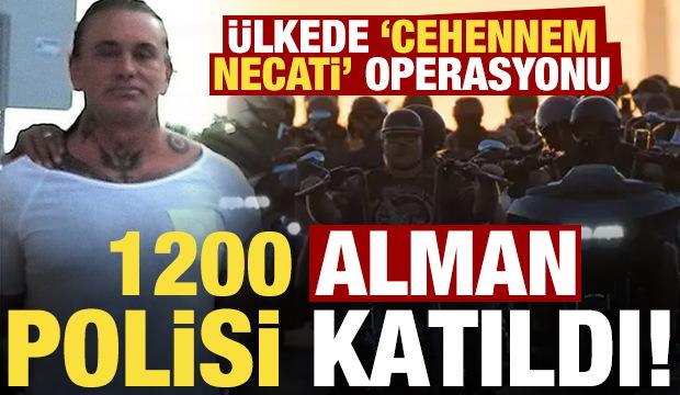 Almanya'da Cehennem Necati'nin çetesi 'Hells Angels'e 1200 polisle operasyon!