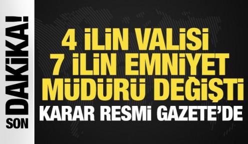 Atama kararları Resmi Gazete'de: Emniyet Genel Müdürü değişti