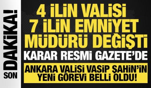 Atama kararları Resmi Gazete'de: Emniyet Genel Müdürü değişti