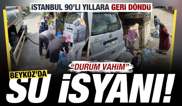 Beykoz'da su isyanı: İstanbul 90'lı yıllara geri d&ouml;nd&uuml;