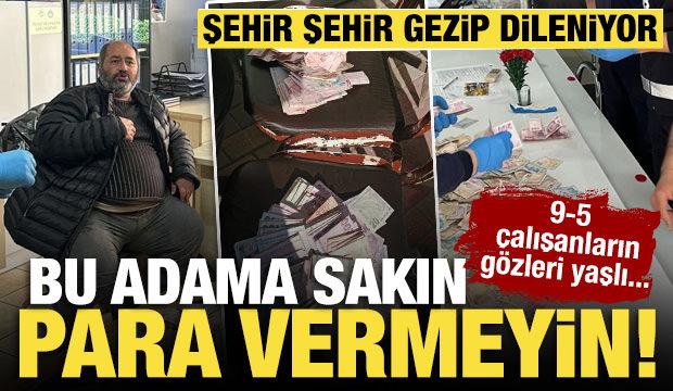 Bilecik&rsquo;te dilencinin &uuml;zerinden 32 bin TL &ccedil;ıktı: 2 hafta &ouml;nce de Eskişehir&rsquo;deymiş&hellip;