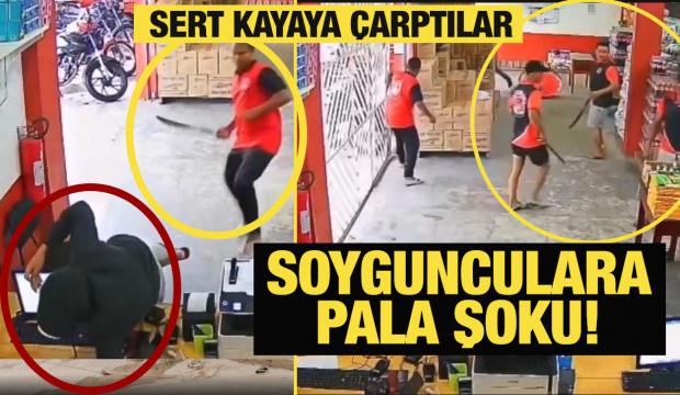 Brezilya'da dehşet anları: Pala ile soygunculara direndiler