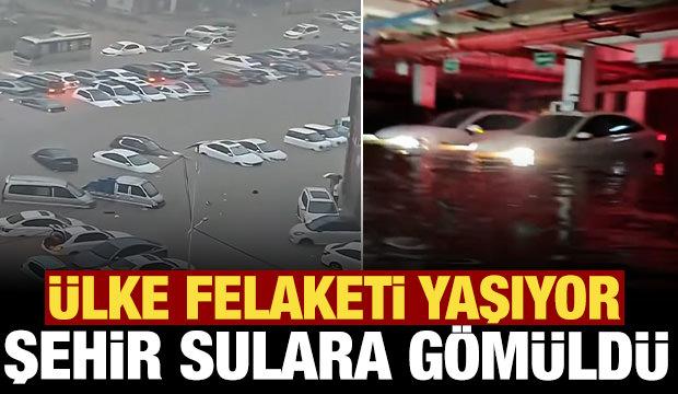 &Ccedil;in'de t&uuml;m şehir sele teslim oldu
