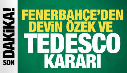 Fenerbahçe'den son dakika Tedesco ve Devin Özek kararı! Resmen yollar ayrıldı