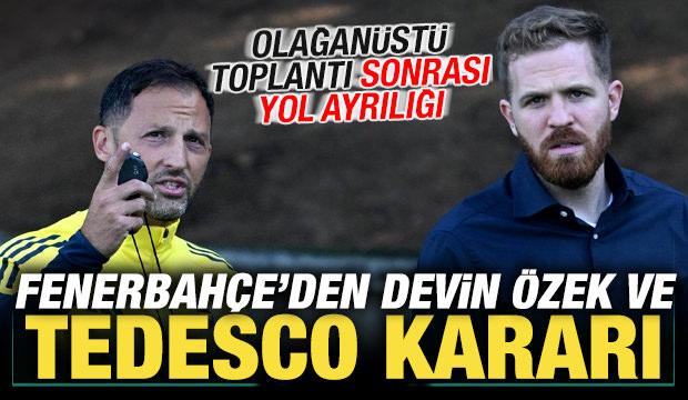 Fenerbahçe'den son dakika Tedesco ve Devin Özek kararı! Resmen yollar ayrıldı