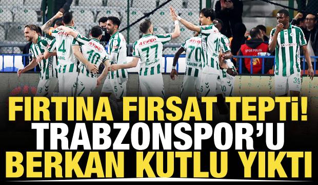 Fırtına fırsat tepti! Trabzon'u Berkan Kutlu yıktı