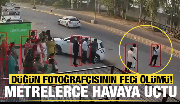 Hindistan'da d&uuml;ğ&uuml;n fotoğraf&ccedil;ısının feci &ouml;l&uuml;m&uuml;! Metrelerce havaya u&ccedil;tu