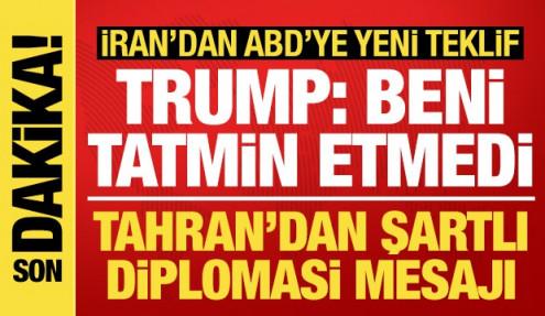 İran'ın ABD'ye yeni teklifi sonrası Beyaz Saray'dan açıklama