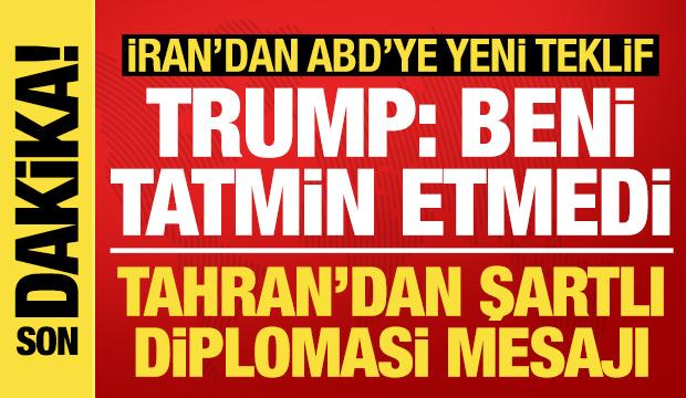 İran'ın ABD'ye yeni teklifi sonrası Beyaz Saray'dan açıklama