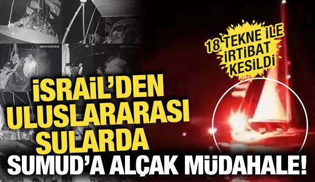 İsrail donanmasından K&uuml;resel Sumud Filosu'na m&uuml;dahale! 18 tekne ile irtibat kesildi