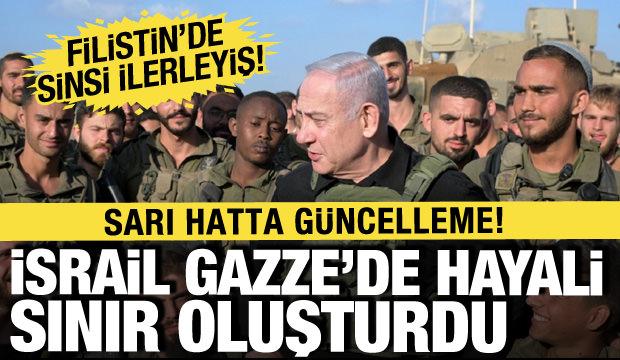 İsrail sinsice ilerledi! Ateşkes sonrası &ccedil;izilen sarı hattı aşmaya başladı