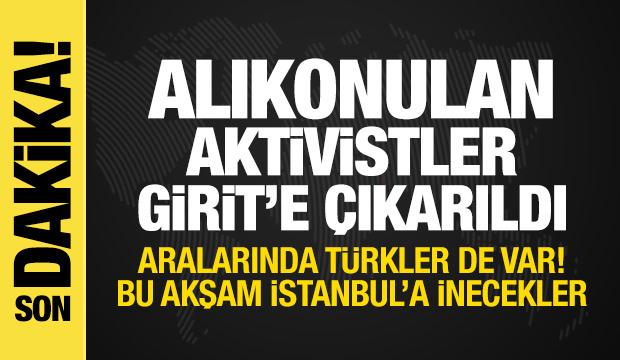 İsrail'in alıkoyduğu Sumud aktivistleri Girit'e &ccedil;ıkarıldı! T&uuml;rkler bug&uuml;n İstanbul'a inecek