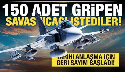 İsveç'ten 150 adet Gripen savaş uçağı istiyorlar! Tarihi anlaşma için geri sayım