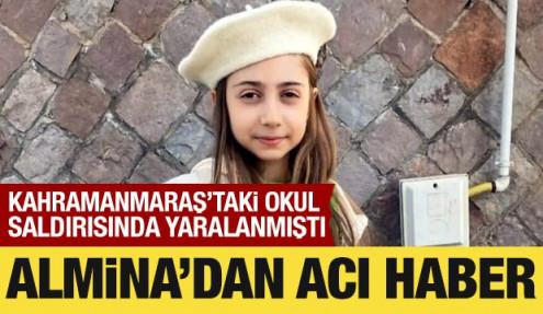 Okul saldırısında yaralanan Almina hayatını kaybetti