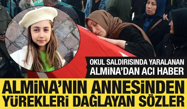 Okul saldırısında yaralanan Almina hayatını kaybetti: Annesinden yürekleri dağlayan sözler