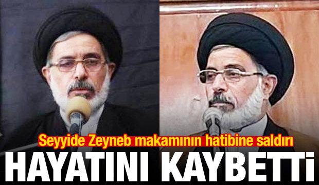 Seyyide Zeyneb makamının hatibine saldırı! Hayatını kaybetti
