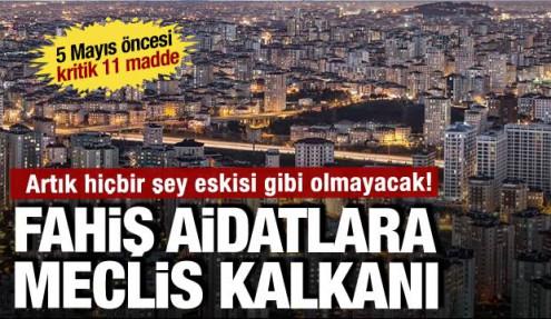 Site aidatlarında keyfi artış dönemi bitti: 11 madde daha kabul edildi