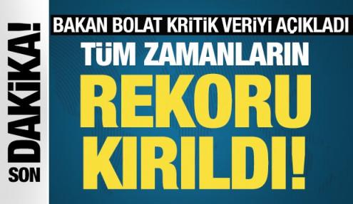  Bakan Bolat açıkladı: İhracatta yeni rekor geldi