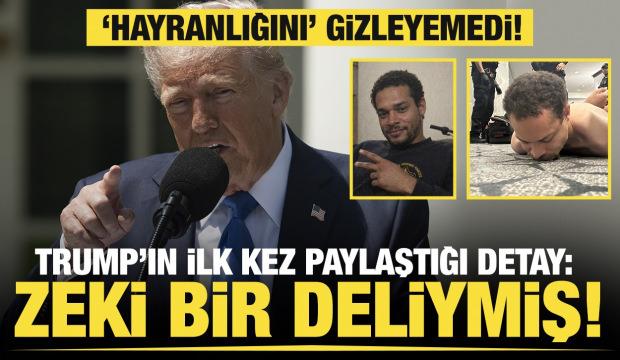 Trump'tan suikastçisi hakkında çarpıcı sözler: Zeki bir deliydi