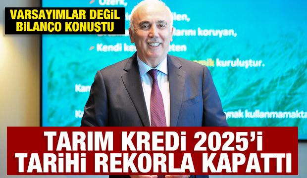 Varsayımlar değil bilan&ccedil;o konuştu: Tarım Kredi 2025&rsquo;i tarihi rekorla kapattı
