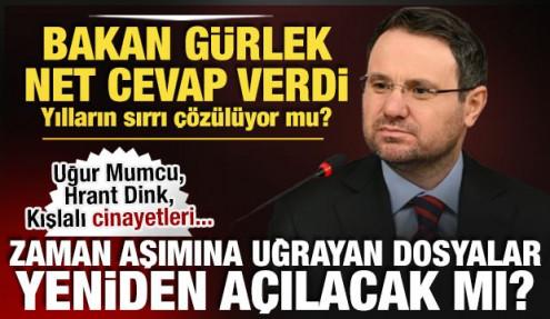 Zaman aşımına uğrayan cinayet dosyaları açılacak mı? Bakan Gürlek'ten dikkat çeken mesaj!