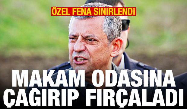 Özgür Özel fena sinirlendi: Makam odasına çağırıp fırçaladı