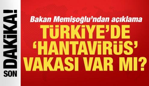 Bakan Memişoğlu'ndan 'hantavirüs' açıklaması: 'Tespit edilmedi'