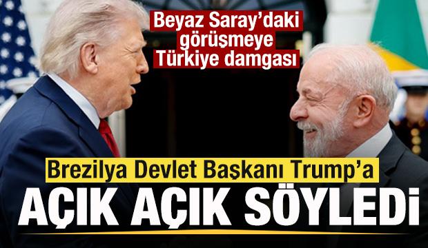 Beyaz Saray'daki görüşmeye Türkiye damgası! Brezilya Devlet Başkanı: Trump'a sundum
