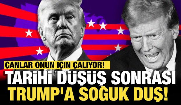Çanlar onun için çalıyor! Tarihi düşüş sonrası Trump'a soğuk duş! 
