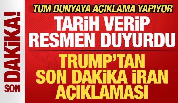 Dünya ateşkes beklerken Trump'tan son dakika İran açıklaması! Tarih verip resmen duyurdu