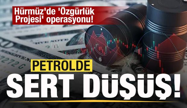 Hürmüz'de 'Özgürlük Projesi' operasyonu! Petrolde sert düşüş! 