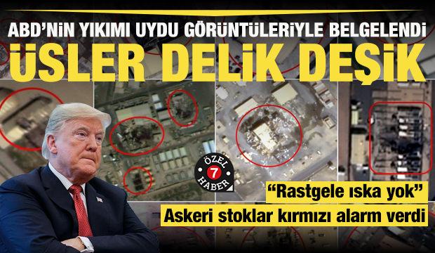 İran ABD üslerini delik deşik etti: 15 üs 217 yapı 11 ekipman tarih oldu!