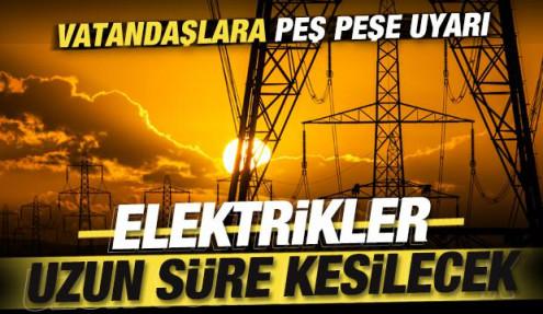 İstanbul'da elektrikler kesilecek! Uzun süre gelmeyecek! İlçe ilçe uyarı yapıldı
