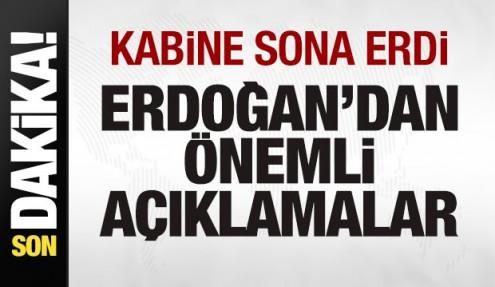 Kabine toplantısı sona erdi! Başkan Erdoğan alınan kararları açıklıyor