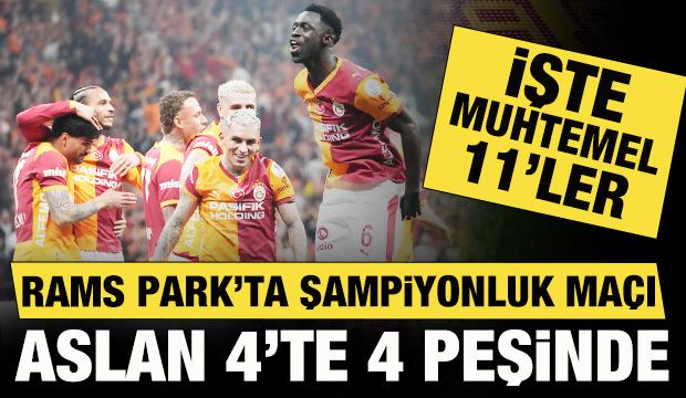 Rams Park'ta 'şampiyonluk' maçı! Galatasaray-Antalyaspor! Muhtemel 11'ler