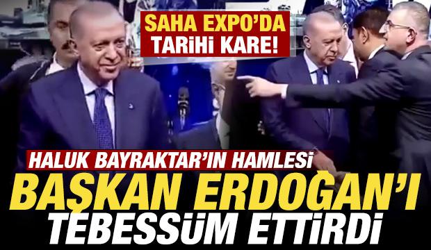 SAHA Expo'da tarihi kare: Haluk Bayraktar'ın hamlesi Erdoğan'ı tebessüm ettirdi