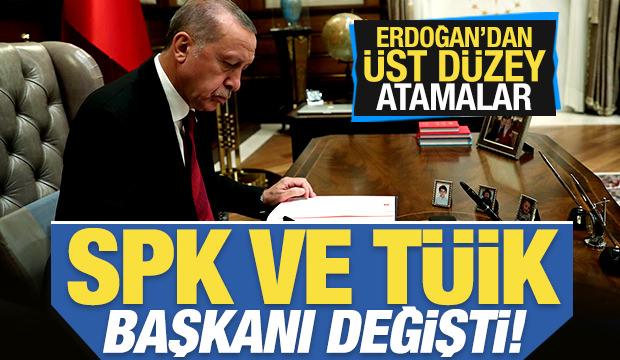 Son dakika: Başkan Erdoğan'dan yeni atamalar! SPK ve T&Uuml;İK başkanı değişti