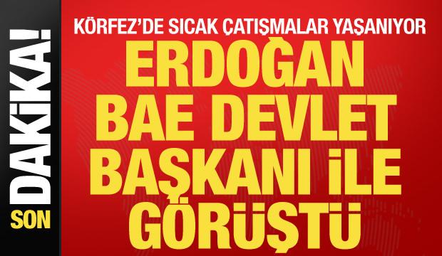 Son dakika: Erdoğan BAE Devlet Başkanıyla görüştü