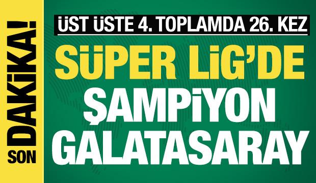 Süper Lig'de şampiyon Galatasaray