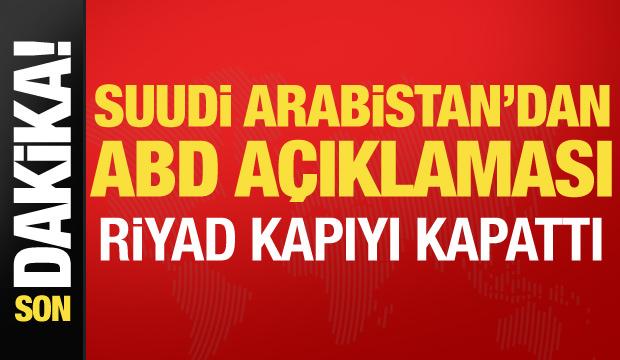 Suudi Arabistan'dan hava sahası açıklaması: Saldırı amaçlı kullanılmayacak!