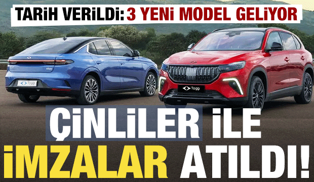 Togg, &Ccedil;inliler ile el sıkıştı! Tarih verildi, 3 yeni model geliyor...