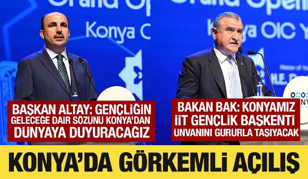 2026 İİT Gen&ccedil;lik Başkenti Konya'da g&ouml;rkemli a&ccedil;ılış