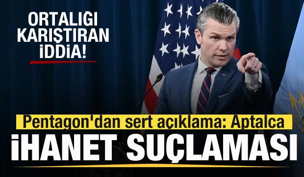 ABD'de ortalığı karıştıran iddia! Pentagon'dan sert açıklama! İhanet suçlaması