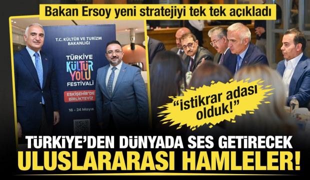 Bakan Ersoy dünyada ses getirecek uluslararası hamleleri açıkladı: İstikrar adası olduk