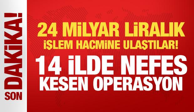 Bakan Gürlek duyurdu: 14 ilde nefes kesen operasyon