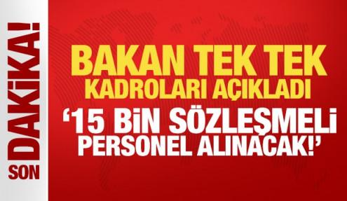 Bakan Gürlek müjdeyi verdi! Adalet Bakanlığı'na 15 bin sözleşmeli personel alınacak