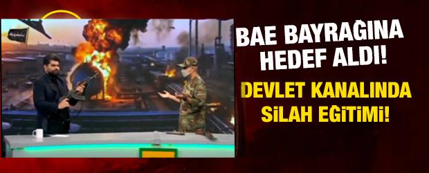 Devlet televizyonunda kullanımını anlattılar, BAE bayrağı dikkat &ccedil;ekti